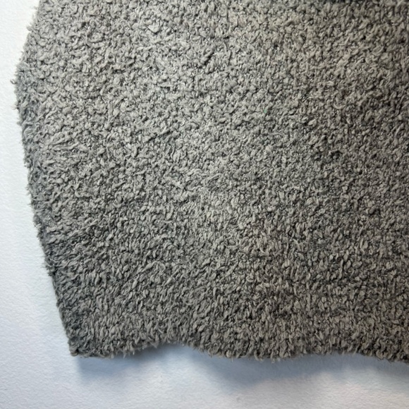 SKIMS Cozy Knit Bralette Tank Top Shirt Smoke Gray Stretch Fuzzy NEW  Size 2X/3X - Picture 3 of 9